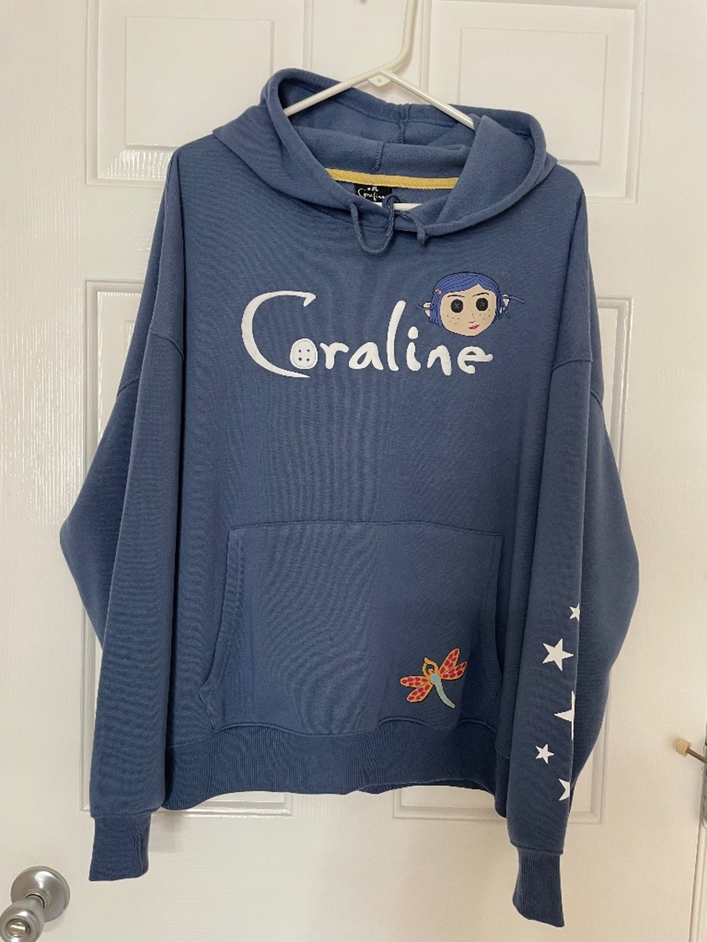 LAIKA Coraline Graphic Hoodie Sweatshirt Slate Blue Women's XL VGC